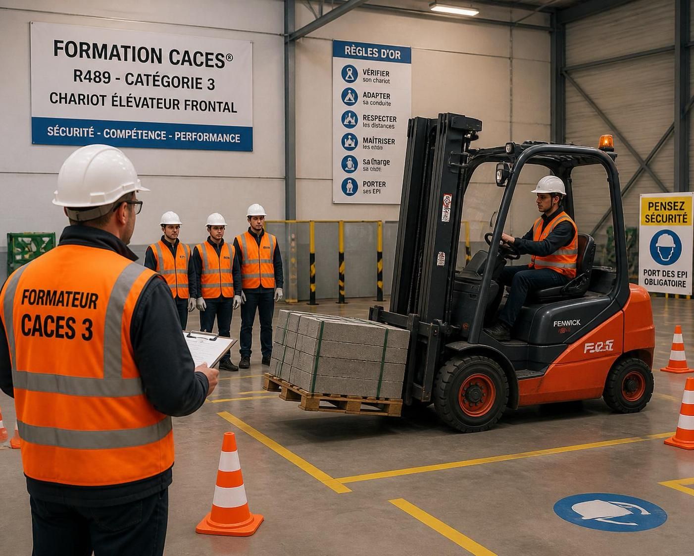 préparez votre caces 3 en 2026 : formation complète, test d'évaluation et conduite sécurisée de chariot élévateur pour une certification réussie.